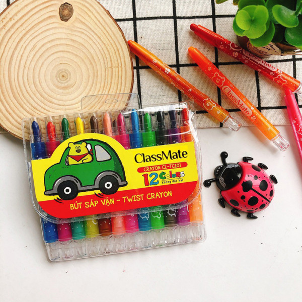 Bút sáp vặn 12 màu CL-TC101 (ClassMate)